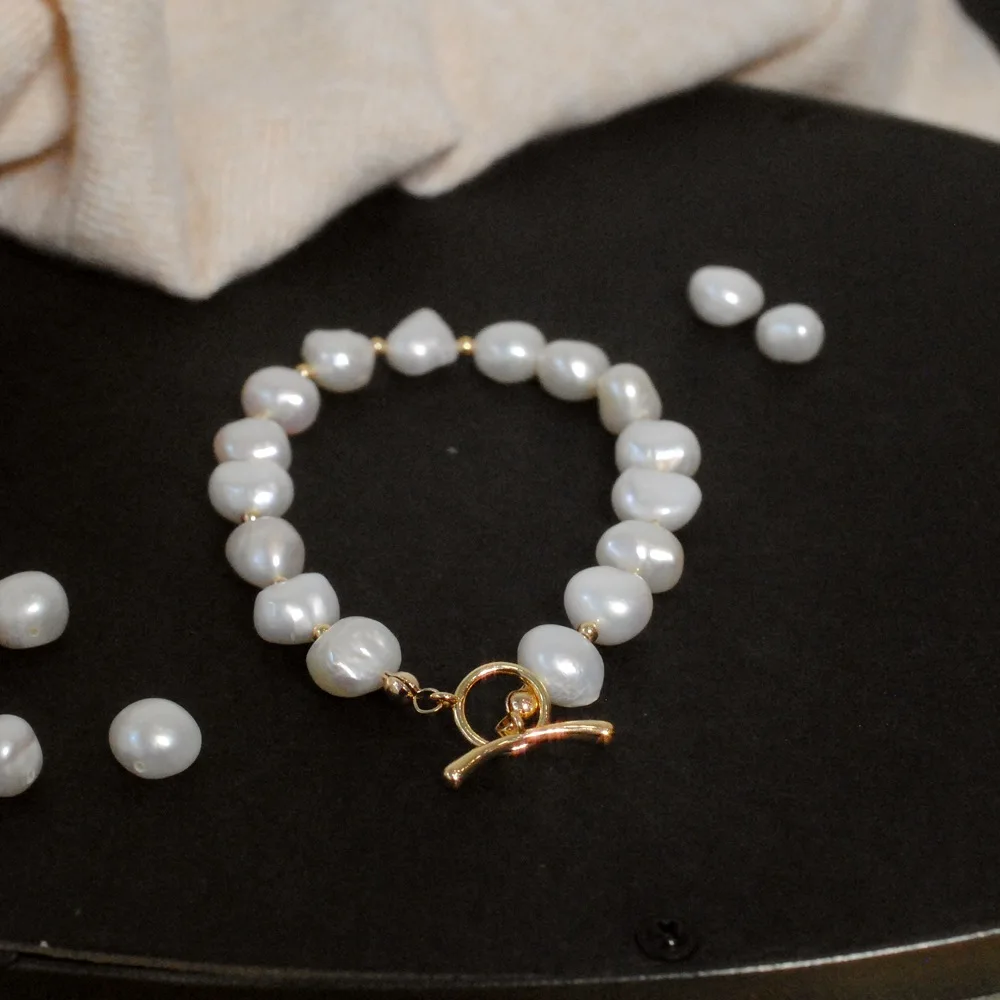 New Arrival Natural Freshwater Pearl 14K Gold Filled Female Charm Bracelet Jewelry For Women Birthday Gifts No Fade