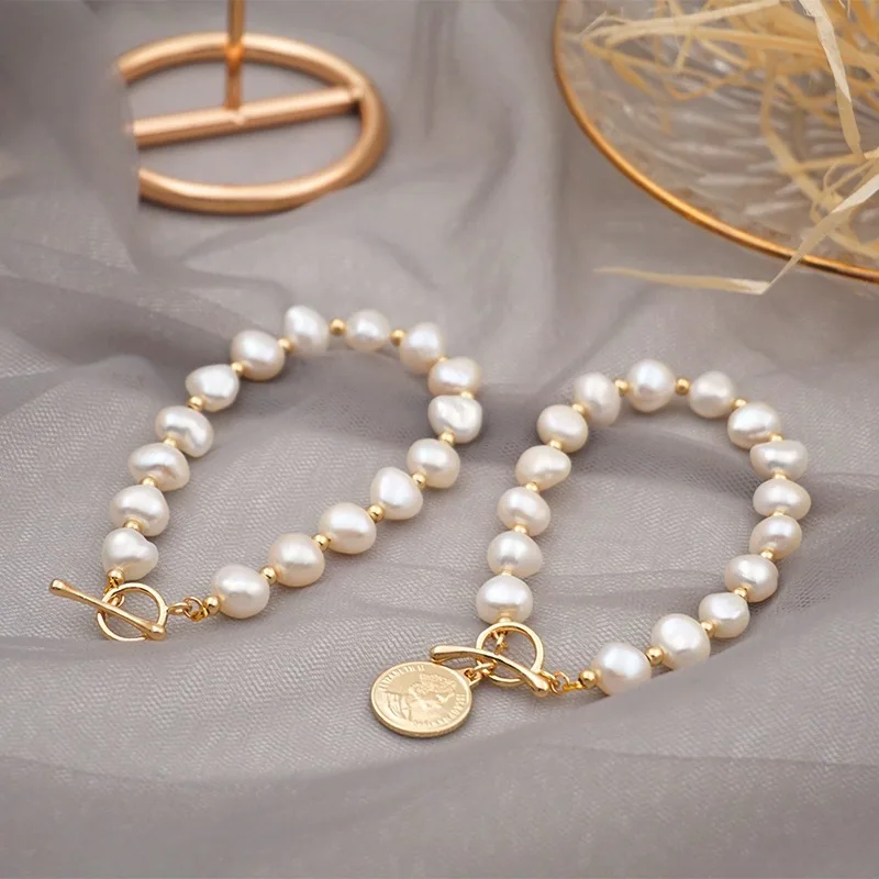 New Arrival Natural Freshwater Pearl 14K Gold Filled Female Charm Bracelet Jewelry For Women Birthday Gifts No Fade