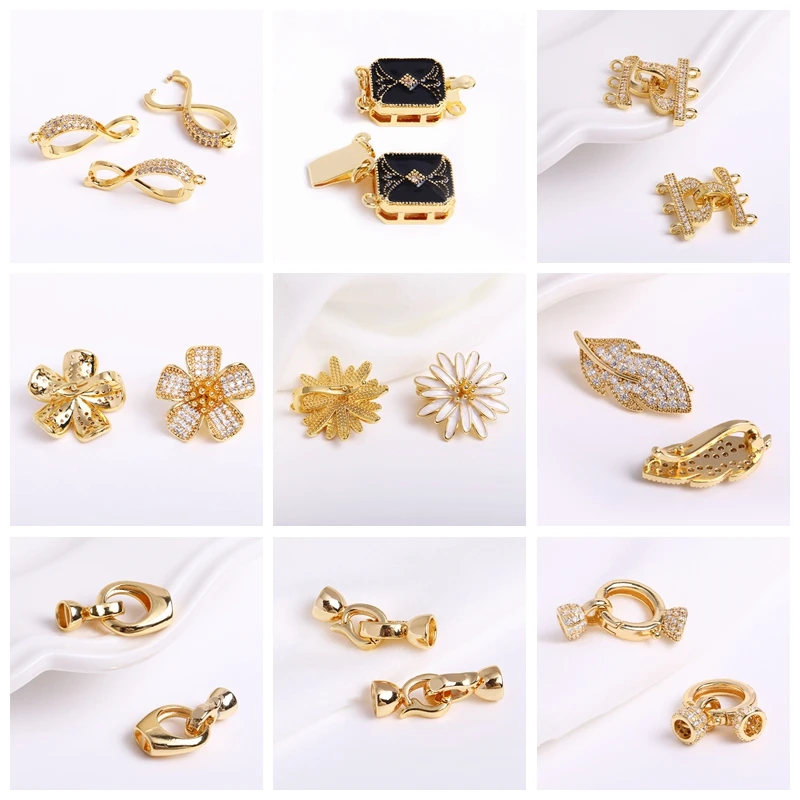 50pcs/Lot Brass Ball Head/Flat Head/Eye Head Pins Supplies For Jewelry 18K Gold Plated Pins DIY Beading Accessories Wholesale