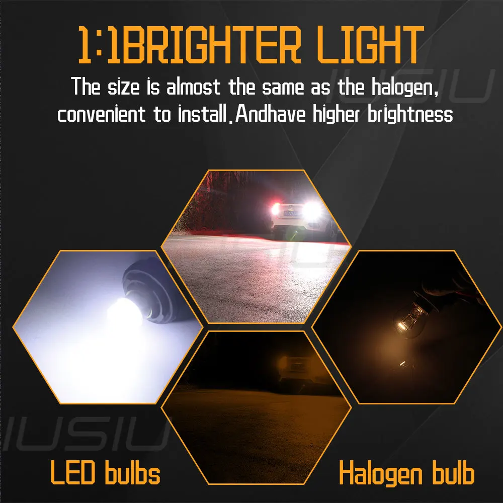 IUSIU 2PCS 12V 24V 1156 1157 Strobe Flash Car Light P21W Led Bulb BA15S BAY15D R5W R10W P21/5W Truck Brake Reverse Signal Lamp