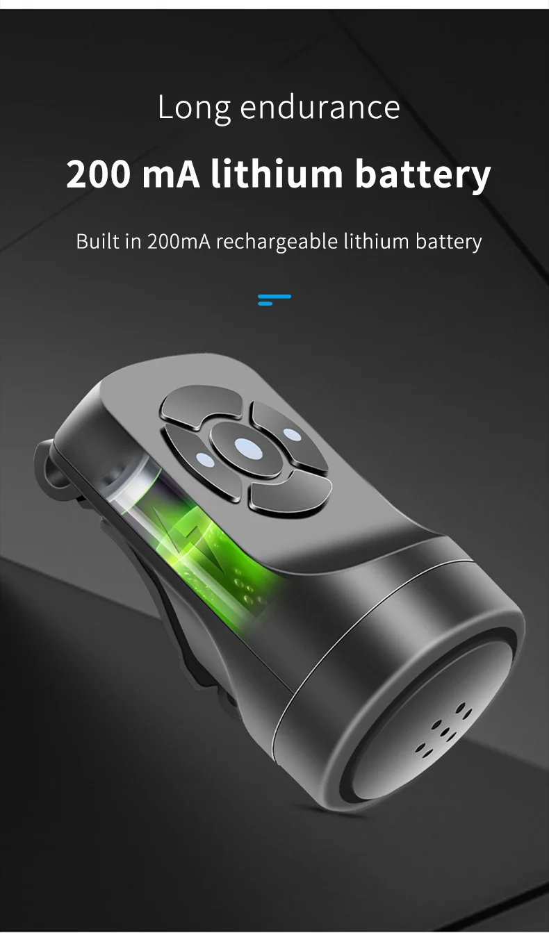 ESLNF Bicycle Bell Rechargeable Bike Motorcycle Electric Anti-theft Alarm Horn Loud Alarm Ring Bell Road Cycling Accessories