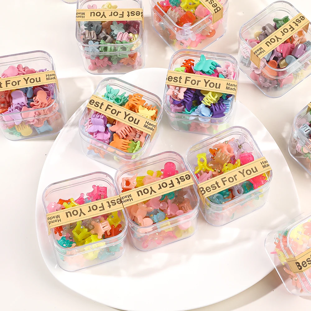 40PCS/Lot Hair Accessories For Girls Colorful Sweet Cute Small Crab Hair Claws Clips Kids Hairpins Headwear Baby Hair Accessory