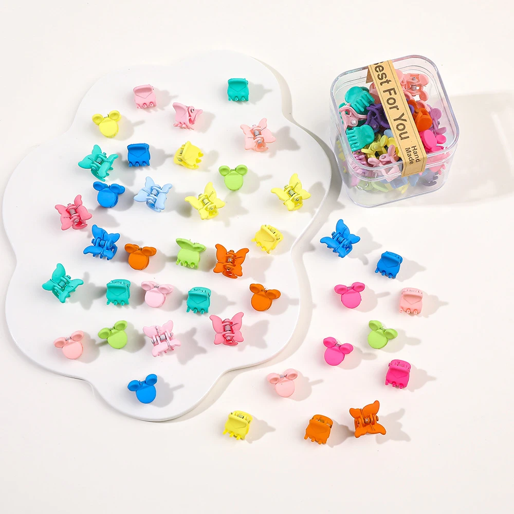 40PCS/Lot Hair Accessories For Girls Colorful Sweet Cute Small Crab Hair Claws Clips Kids Hairpins Headwear Baby Hair Accessory