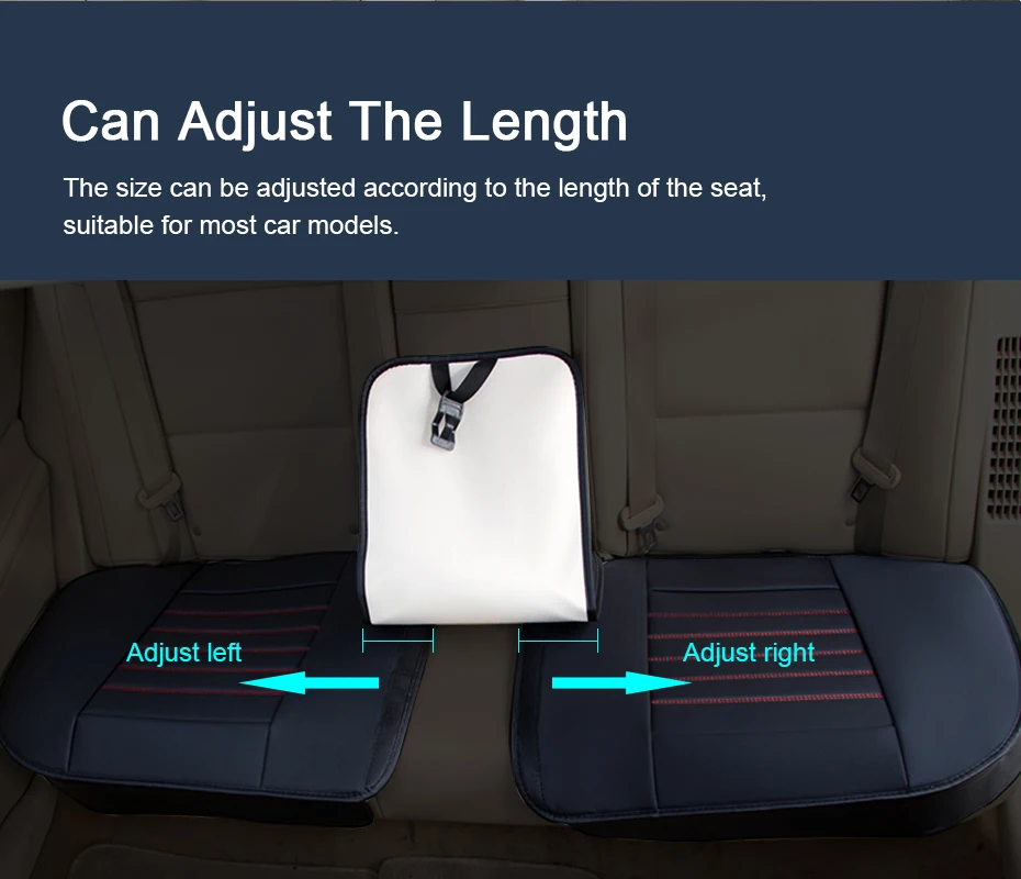 SEAMETAL Full-Surrounded Car Seat Cover Premium PU Leather Auto Seat Protector Cushion Antii Scratch Chair Protection Pad Mat