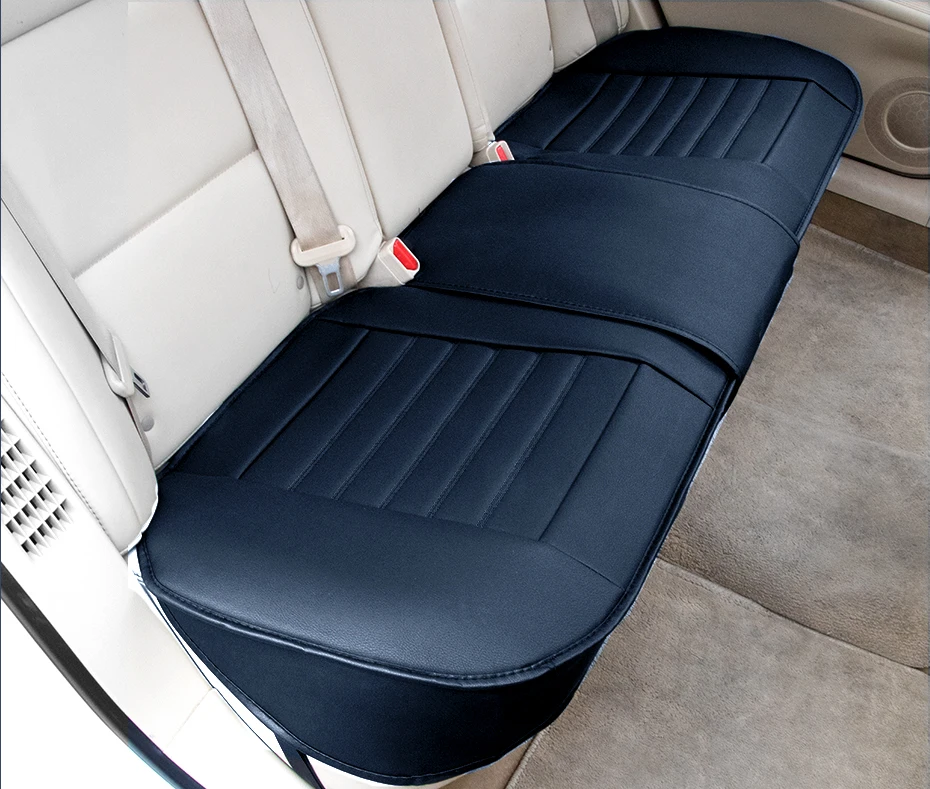 SEAMETAL Full-Surrounded Car Seat Cover Premium PU Leather Auto Seat Protector Cushion Antii Scratch Chair Protection Pad Mat