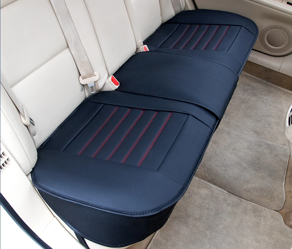 SEAMETAL Full-Surrounded Car Seat Cover Premium PU Leather Auto Seat Protector Cushion Antii Scratch Chair Protection Pad Mat