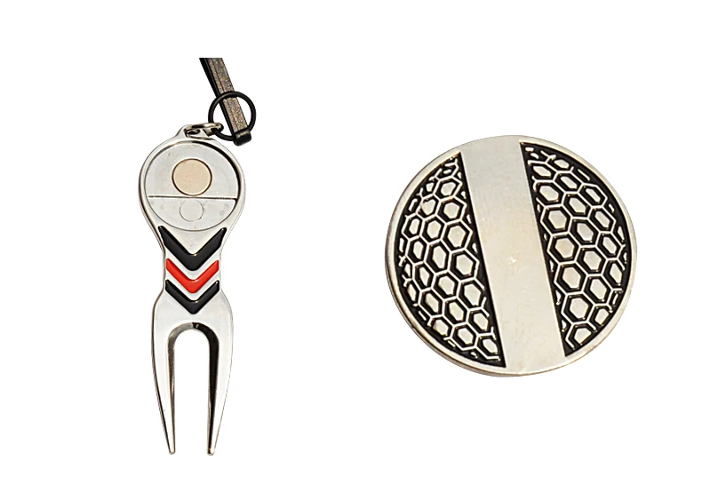 Caiton High Quality Golf Divot Repair Tool, Aluminum Alloy Material& Detachable Golf Ball Marker