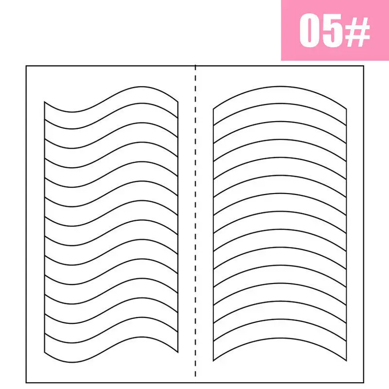 2pcs French Manicure Nail Wraps Stickers, Nail Art Form Fringe Tip Guides for DIY Nail Decoration