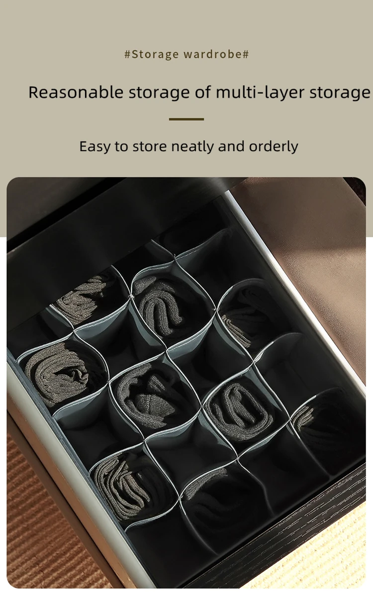Organizer For Underwear Socks Bra Pants Scarf Tie Storage Box Jeans Clothing Organization Dividers For Drawers Clothes Organizer