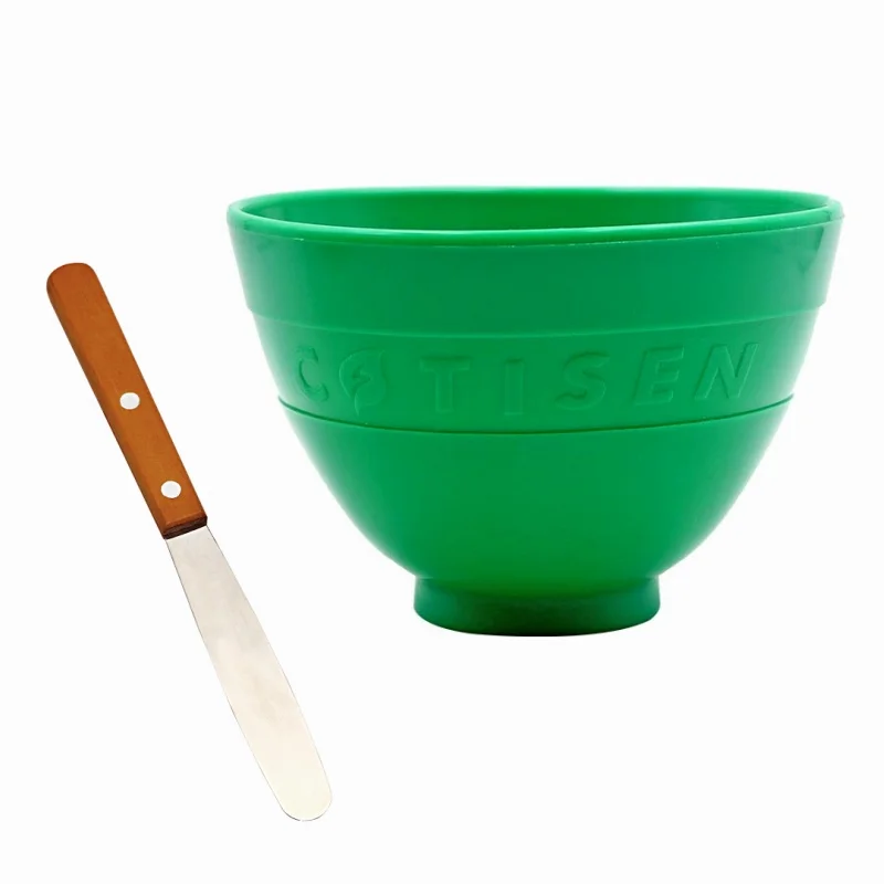 Dental Lab Mixing Bowl with Stick Alginate Plaster Gypsum Mixing Spatula Knife Dentist Tools