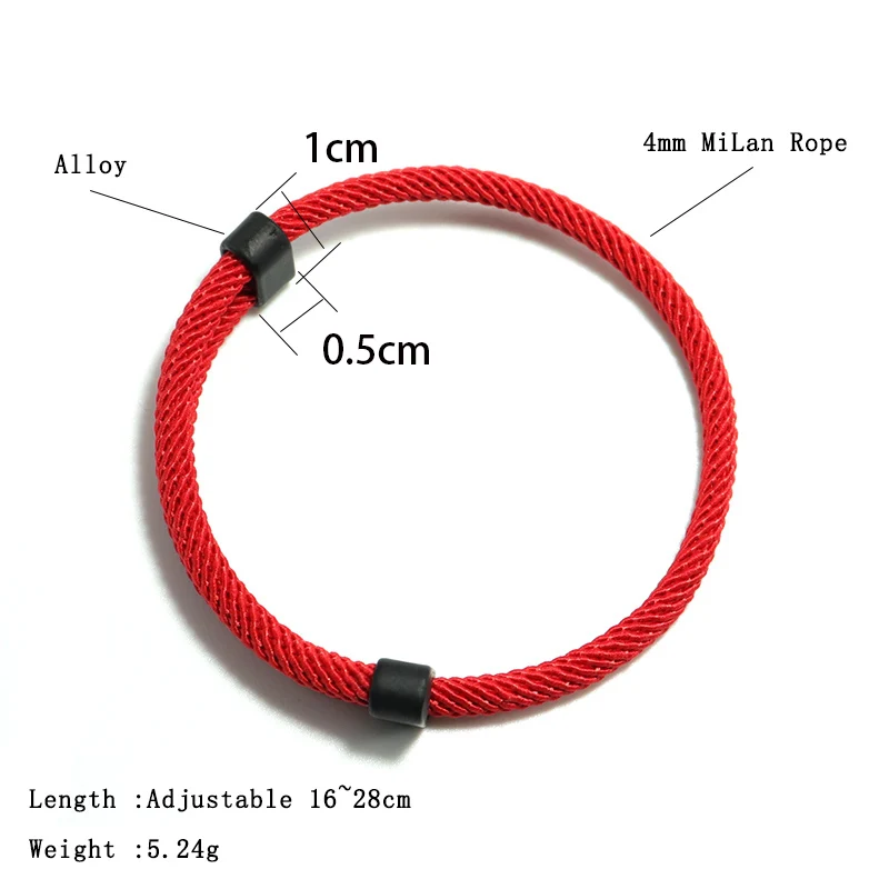 Trendy Thread Bracelet Mens Women Adjustable Red Braslet For Lovers Distance Couple Brazalete Minimalist Yoga Meditation Braclet