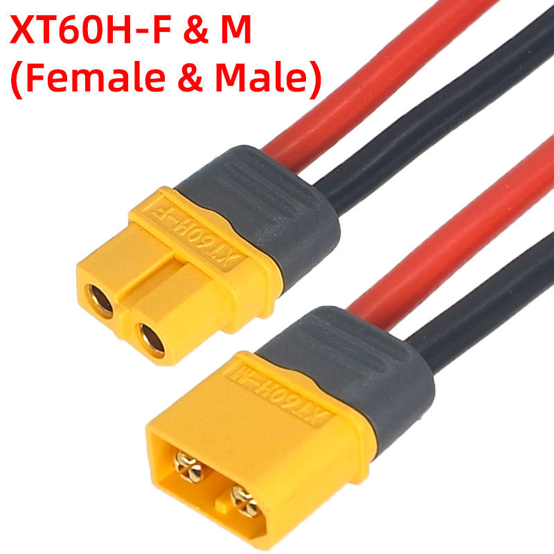 Amass MR30 Cable Connector Male Female MR30-FB/M 3Pin Plug with Sheath Cover 18AWG Silicon Wire for RC Lipo Battery FPV Drone