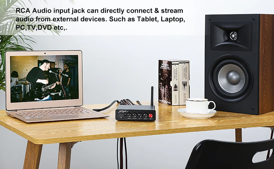 AIYIMA B01 Bluetooth Power Amplifier 2.1 Sound Amplificador Speaker Home Audio Amp A03 TPA3116 Subwoofer Amplifier 50Wx2+100W