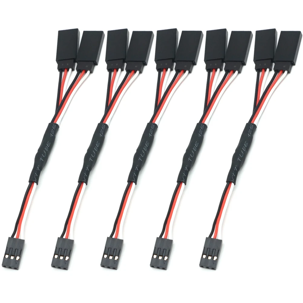 100/150/200/300/500mm RC Servo Y Extension Cord Cable Lead Wire For RC Servo JR Futaba RC Airplane Helicopter Car DIY