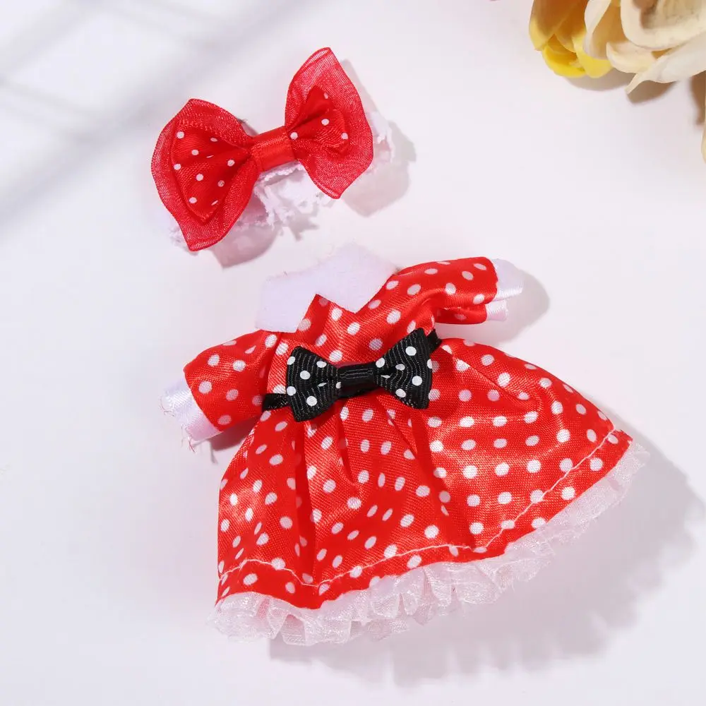 16cm Doll Clothes Cute Princess Dress For 1/8 BJD Doll Tops T-shirt Hoodies Jeans Pants Suit Lace Knitted Sweater Skirt Gift Toy
