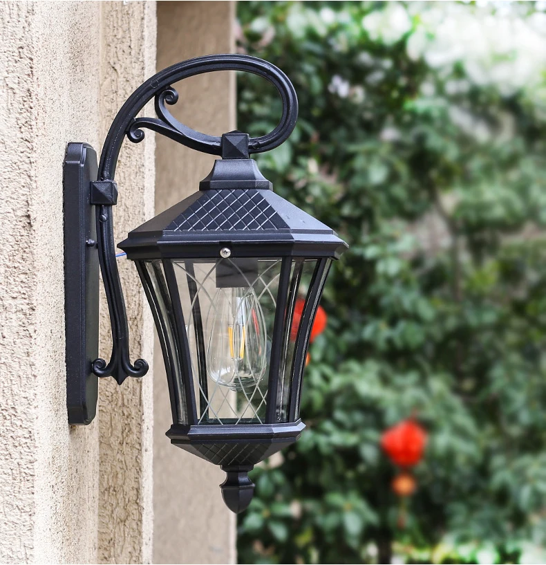 Outdoor Wall Lamp Simple European Waterproof Moisture-Proof Aluminum Lamps Courtyard Mall Gate Balcony Corridor Wall Light