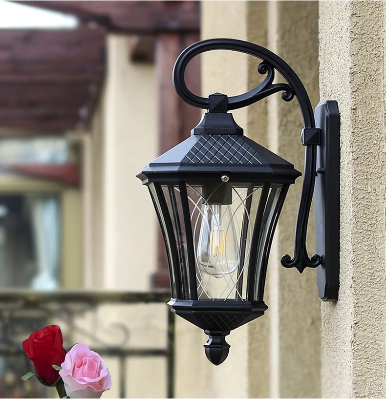 Outdoor Wall Lamp Simple European Waterproof Moisture-Proof Aluminum Lamps Courtyard Mall Gate Balcony Corridor Wall Light
