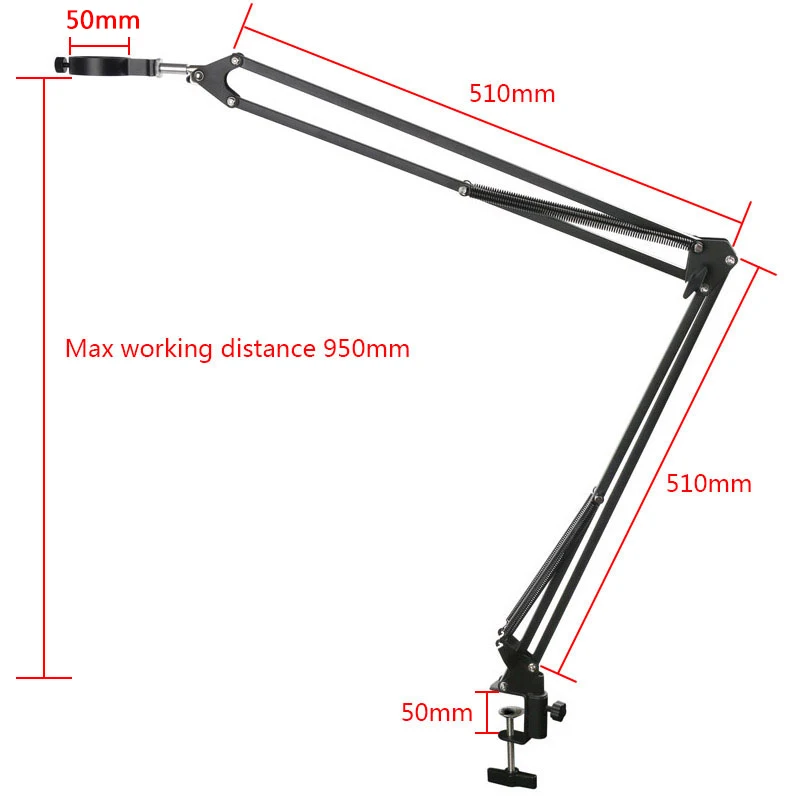 Camera Tripod Table Stand Set Photography Adjustable Arm Stand For Digital Video Microscope Camera Boom Scissor Arm Stand Holder