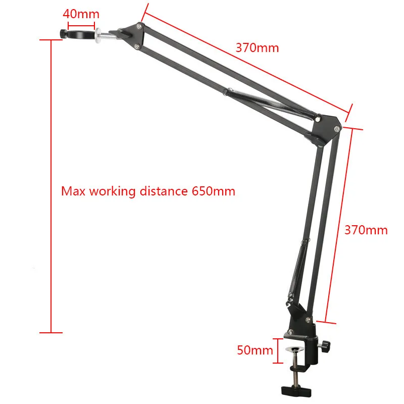 Camera Tripod Table Stand Set Photography Adjustable Arm Stand For Digital Video Microscope Camera Boom Scissor Arm Stand Holder