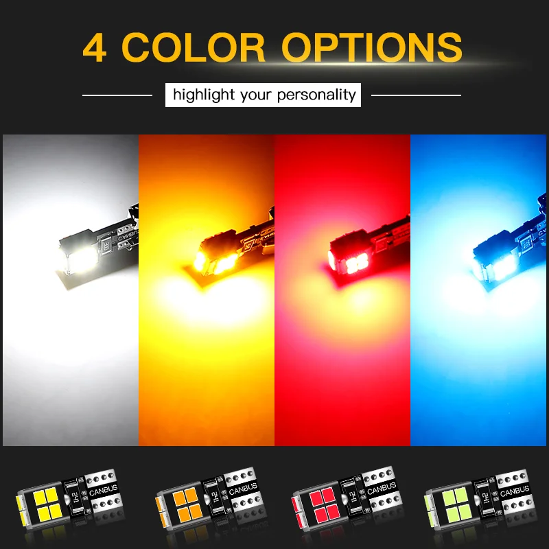 2pcs LED License Plate Light W5W T10 CANbus For Peugeot 208 1 2 Accessories 2012 2013 2014 2015 2016 2017 2018 2019 2020 2021