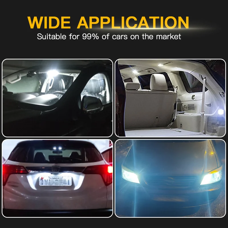 2pcs LED License Plate Light W5W T10 CANbus For Peugeot 208 1 2 Accessories 2012 2013 2014 2015 2016 2017 2018 2019 2020 2021