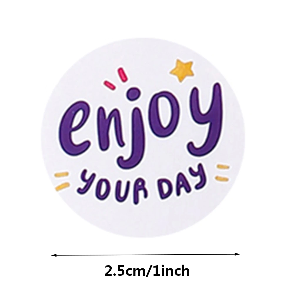 50-500pcs Cute Happy Birthday Stickers 2.5cm/1 Inch Children's Birthday Party Gift Sealing Decorations Greeting Card Labels