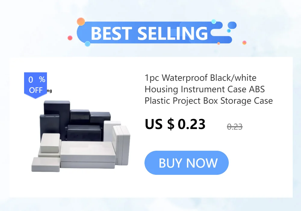 70/100mm DIY Housing Instrument Storage Case White Black Waterproof Enclosure Boxes Electronic Project Box