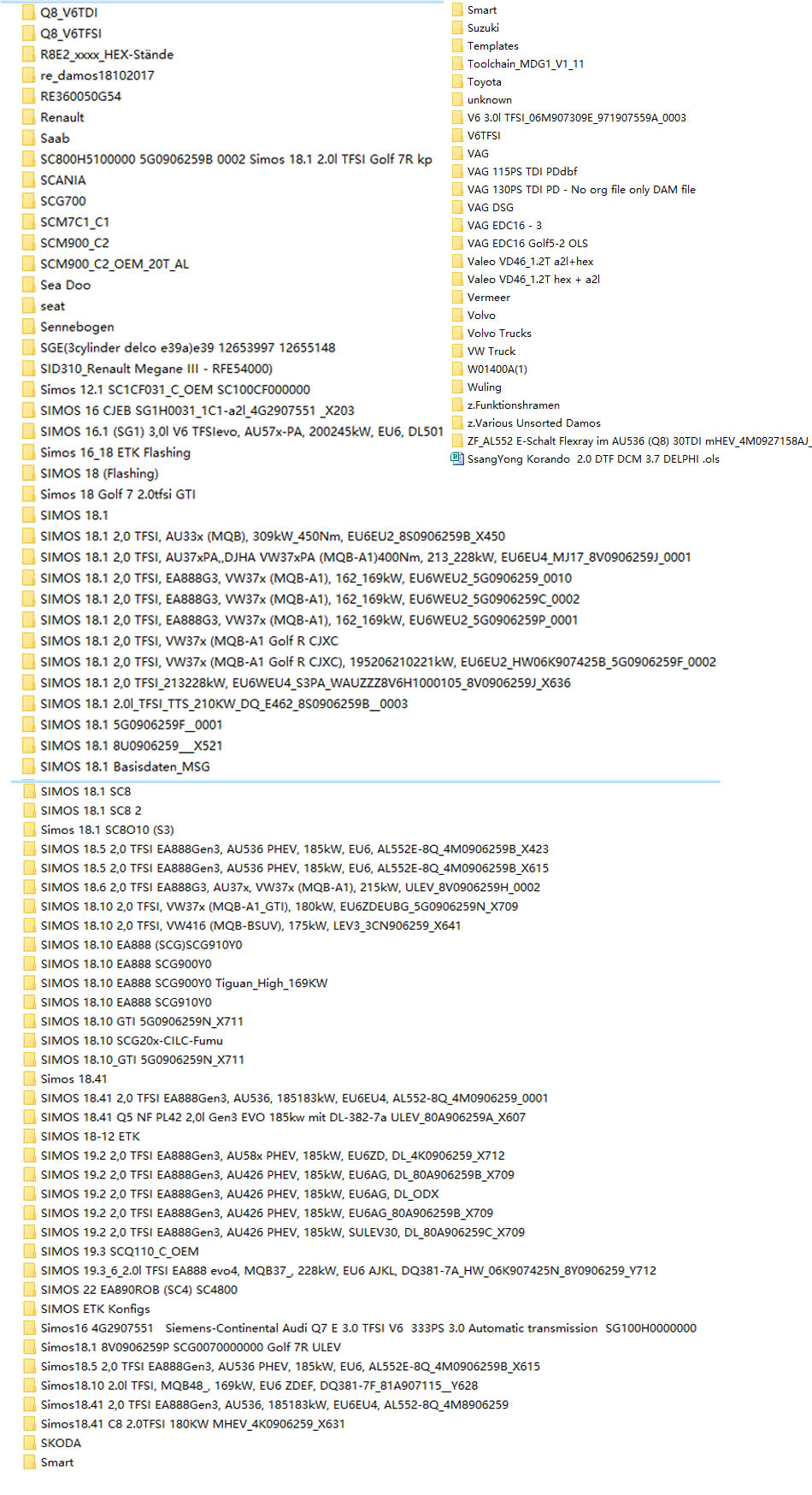 Newest 93GB WINOLS DAMOS Big Archive Damos Mappacks for Winols Software BIG PACK Package Chip Tuning Maps All Data Maps File