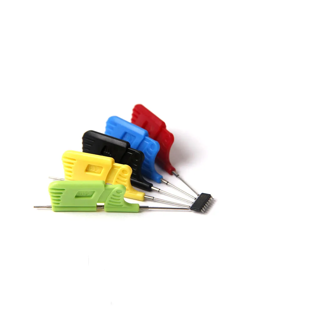 10PCS Universal IC Chip Micro IC Clamp SOP SOIC TSSOP TSOP SSOP MSOP PLCC QFP TQFP LQFP SMD IC Chip Pin Clip DIP Logic Analyzer