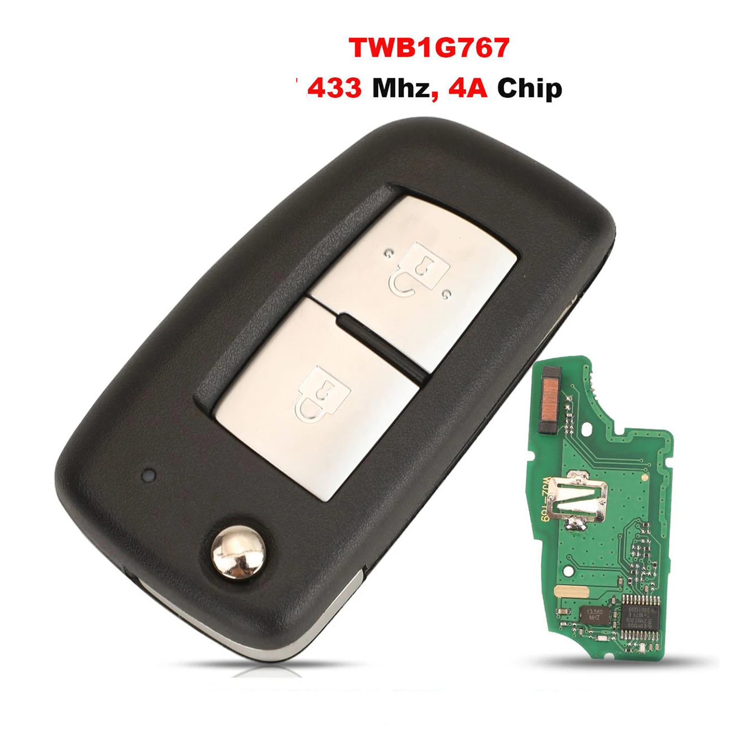 jingyuqin Flip Remote Key TWB1G767 433MHz PCF7961M 4A For Nissan Qashqai (J11E/J11R) Micra (K14FR) Pulsar (C13M) X-Trail (T32)