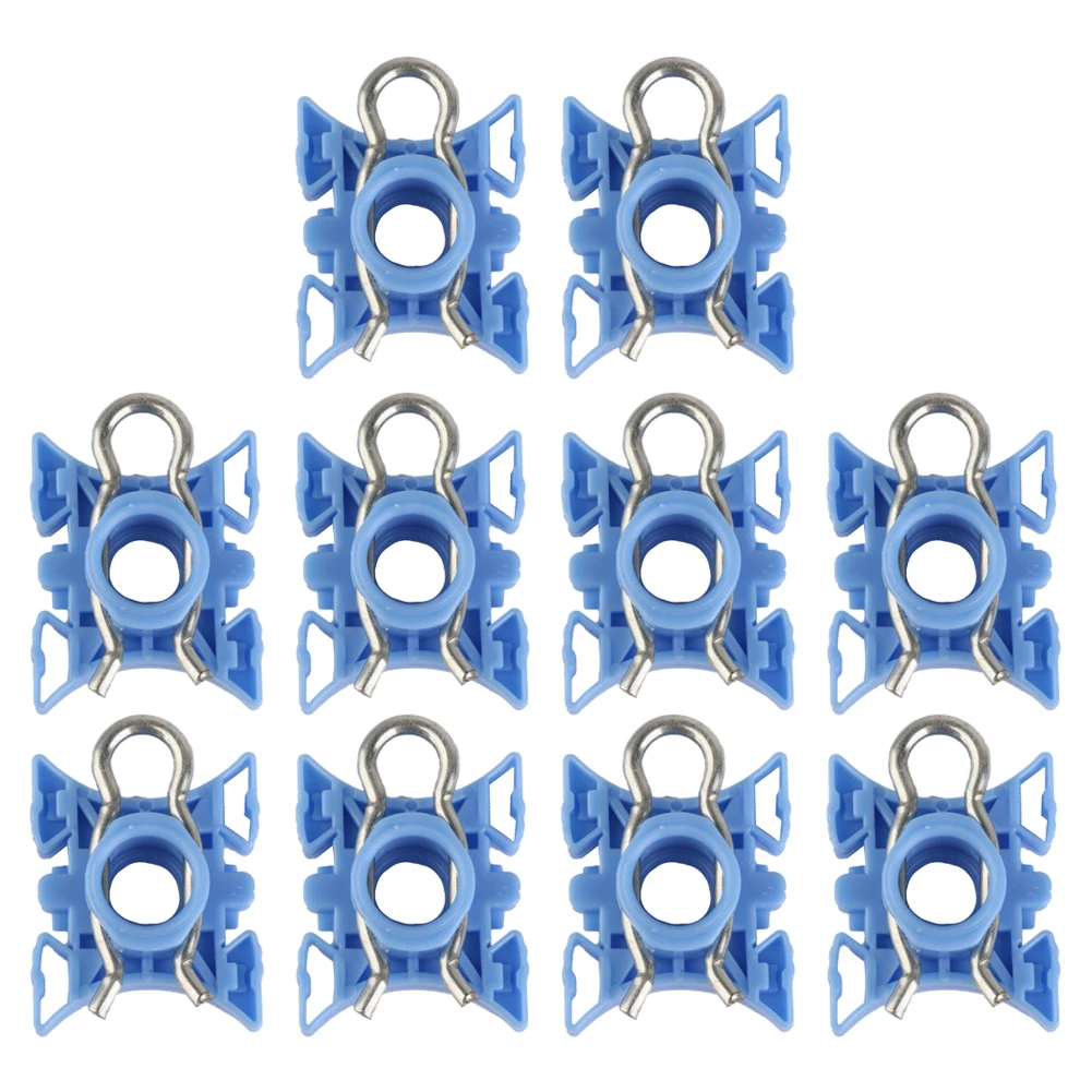 10Pcs Window Regulator Sliding Pivot Clips Auto Fastener Clip For BMW E32 E34 E36 Z4 513219388849 Roller Lifter Clips