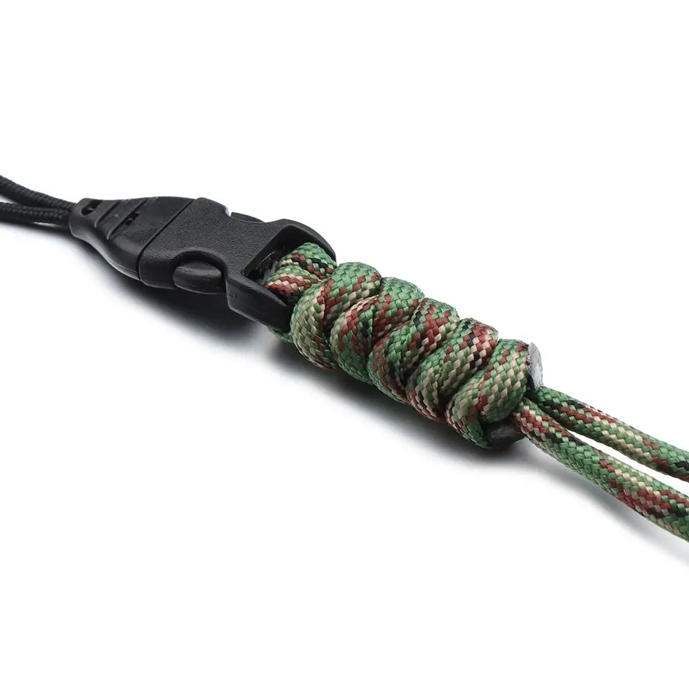 Paracord Keychain Lanyard High Strength Parachute Cord Survival Backpack Keychain Flashlight Camera Anti-lost Hanging Rope