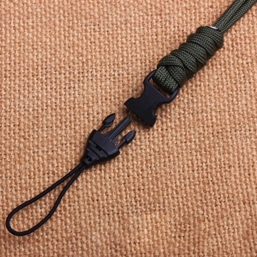 Paracord Keychain Lanyard High Strength Parachute Cord Survival Backpack Keychain Flashlight Camera Anti-lost Hanging Rope