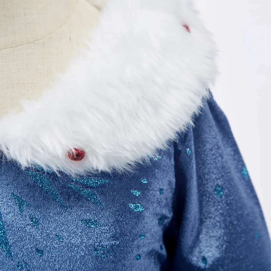 Children Snow Queen Princess Dress Winter Girl Elsa Costume Carnival Birthday Holiday Party Dress Kids New Outfit Clothes