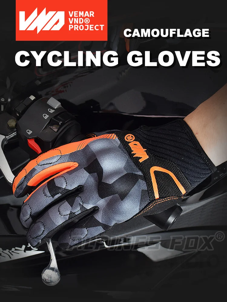 Vemar Motorcycle Gloves Summer Women Motocross Gloves Full Finger Riding Gloves Motorcycle Anti-Drop Touchscreen Cycling Gloves