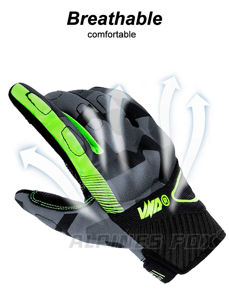 Vemar Motorcycle Gloves Summer Women Motocross Gloves Full Finger Riding Gloves Motorcycle Anti-Drop Touchscreen Cycling Gloves