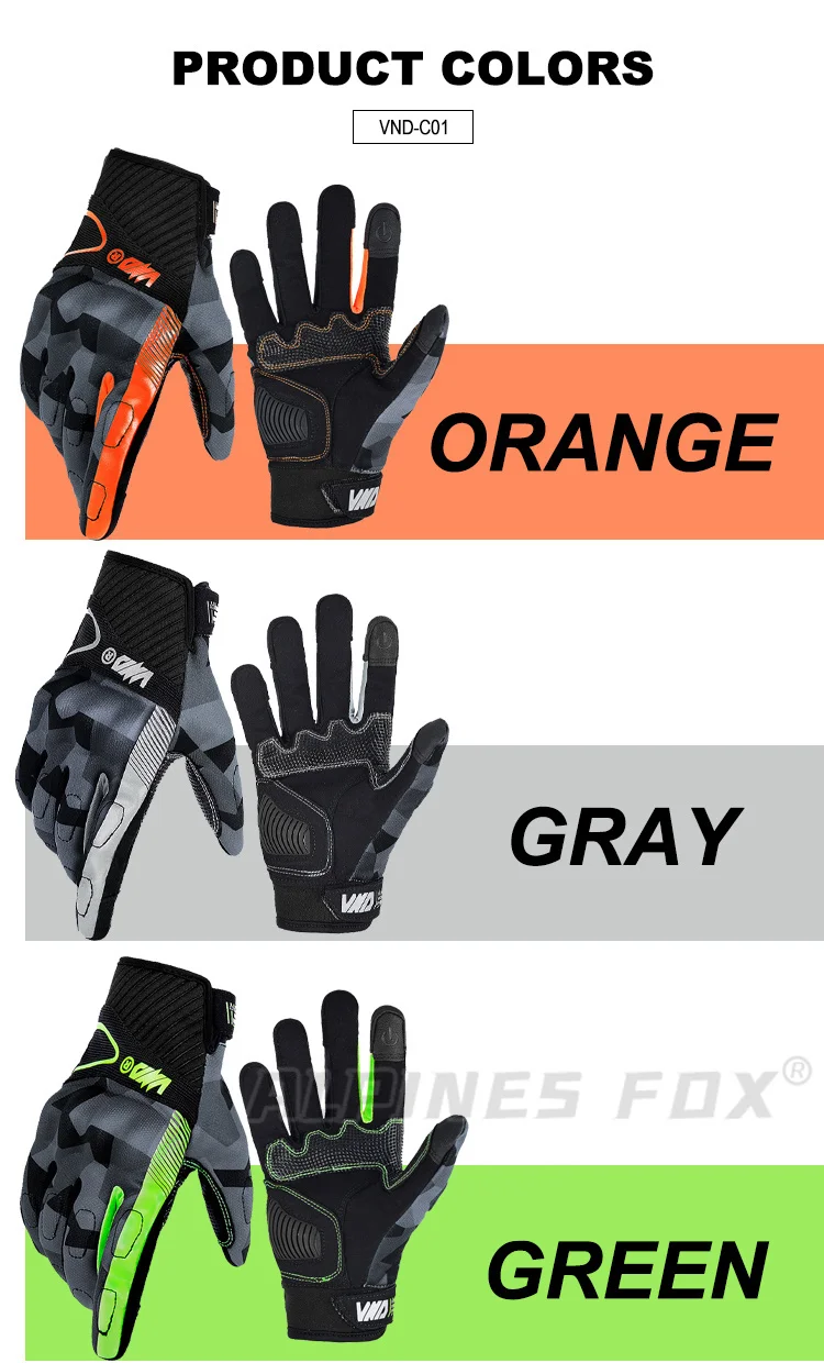 Vemar Motorcycle Gloves Summer Women Motocross Gloves Full Finger Riding Gloves Motorcycle Anti-Drop Touchscreen Cycling Gloves