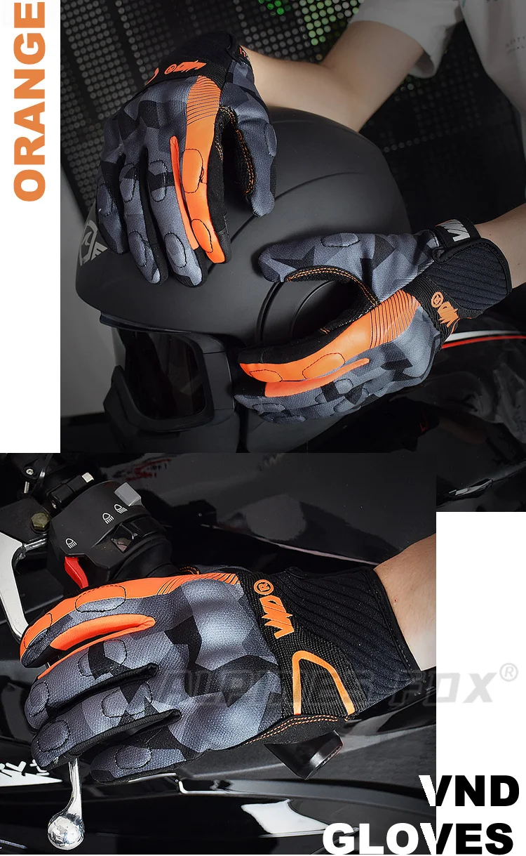 Vemar Motorcycle Gloves Summer Women Motocross Gloves Full Finger Riding Gloves Motorcycle Anti-Drop Touchscreen Cycling Gloves