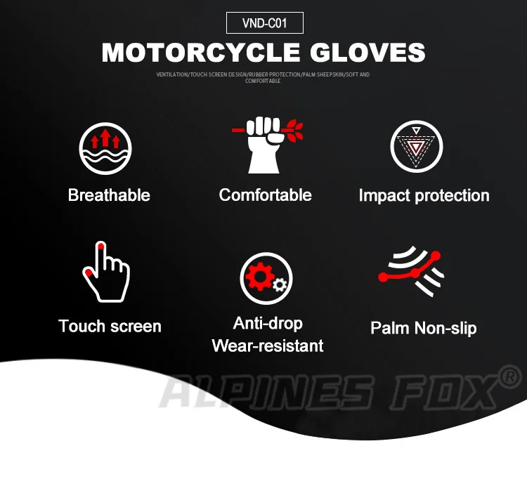 Vemar Motorcycle Gloves Summer Women Motocross Gloves Full Finger Riding Gloves Motorcycle Anti-Drop Touchscreen Cycling Gloves