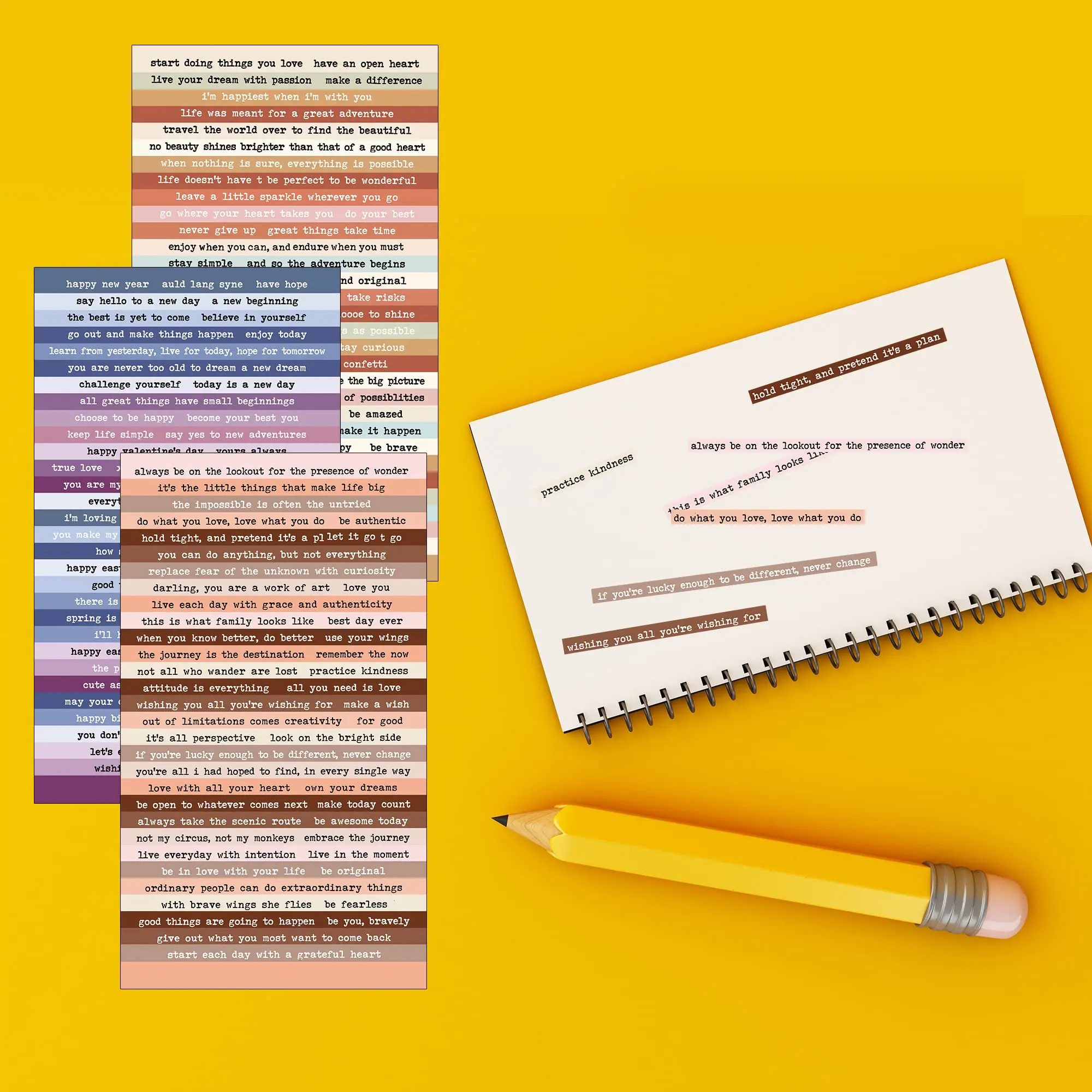 8 Sheets Colorful Small Talk Stickers Inspirational Quote Stickers for Journaling Scrapbook ,Sentiment Sticker for DIY Craft
