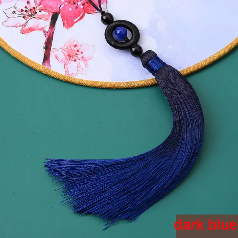 1/2Pcs Tassels Transfer Bead Gradient Tassel Silky Handmade Soft Tassels with Loops for DIY Crafts Jewelry Making Home Decor