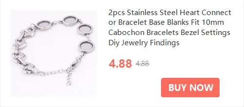2pcs 45cm Long Chain Necklace Bezel Blanks Stainless Steel Gold Plated 20mm 25mm Cabochon Pendant Base Setting Trays Diy