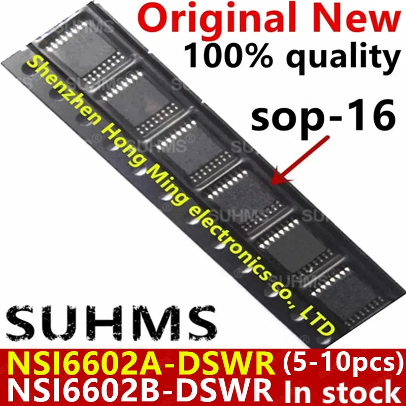 (5-10piece)100% New NSI6602A-DSWR NSI6602B-DSWR NSI6602AD NSI6602BD NSI6602 NSI66 sop-16 Chipset