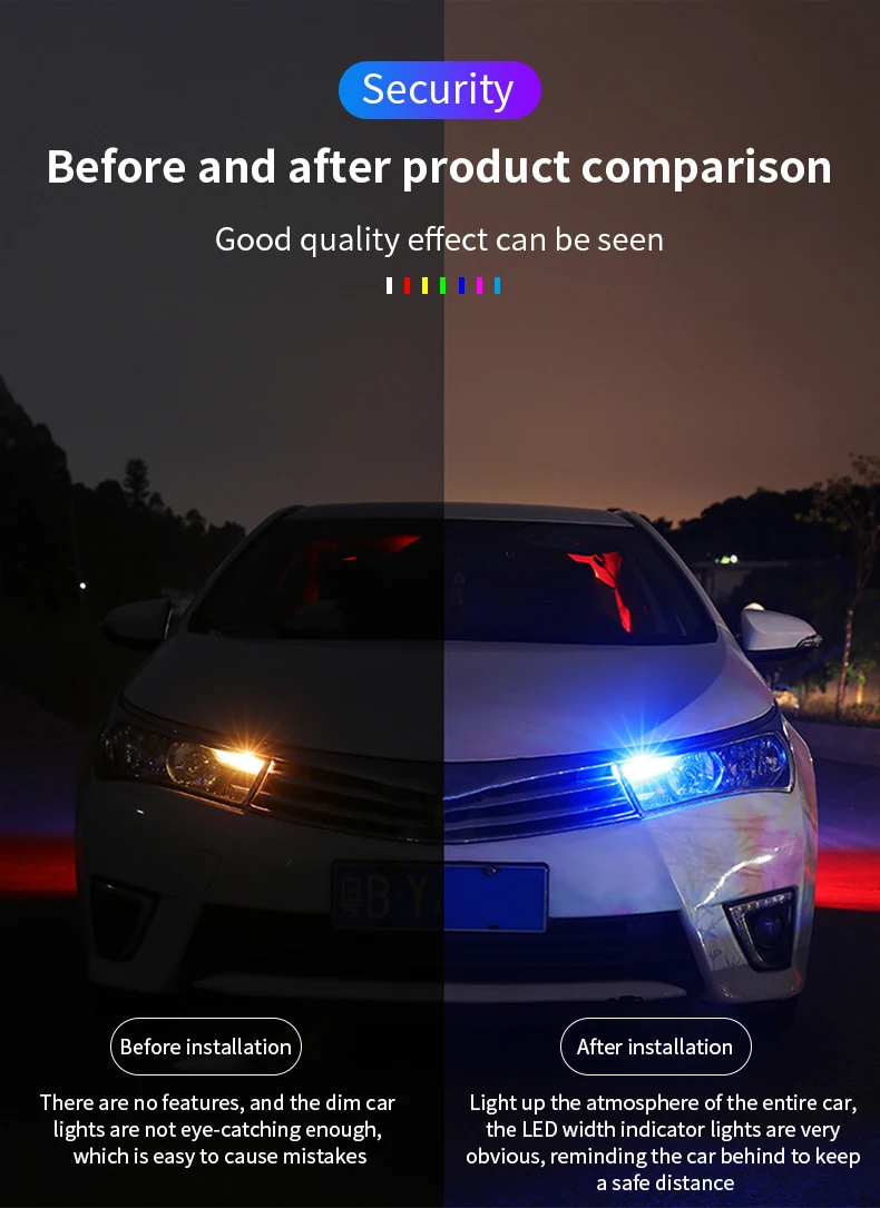 2Pcs Newest T10 LED BULB W5W Sapphire COB Drive-Free led wedge bulb Dome Reading Lamp Bulb Super Bright 12V Car Bulb 6000K
