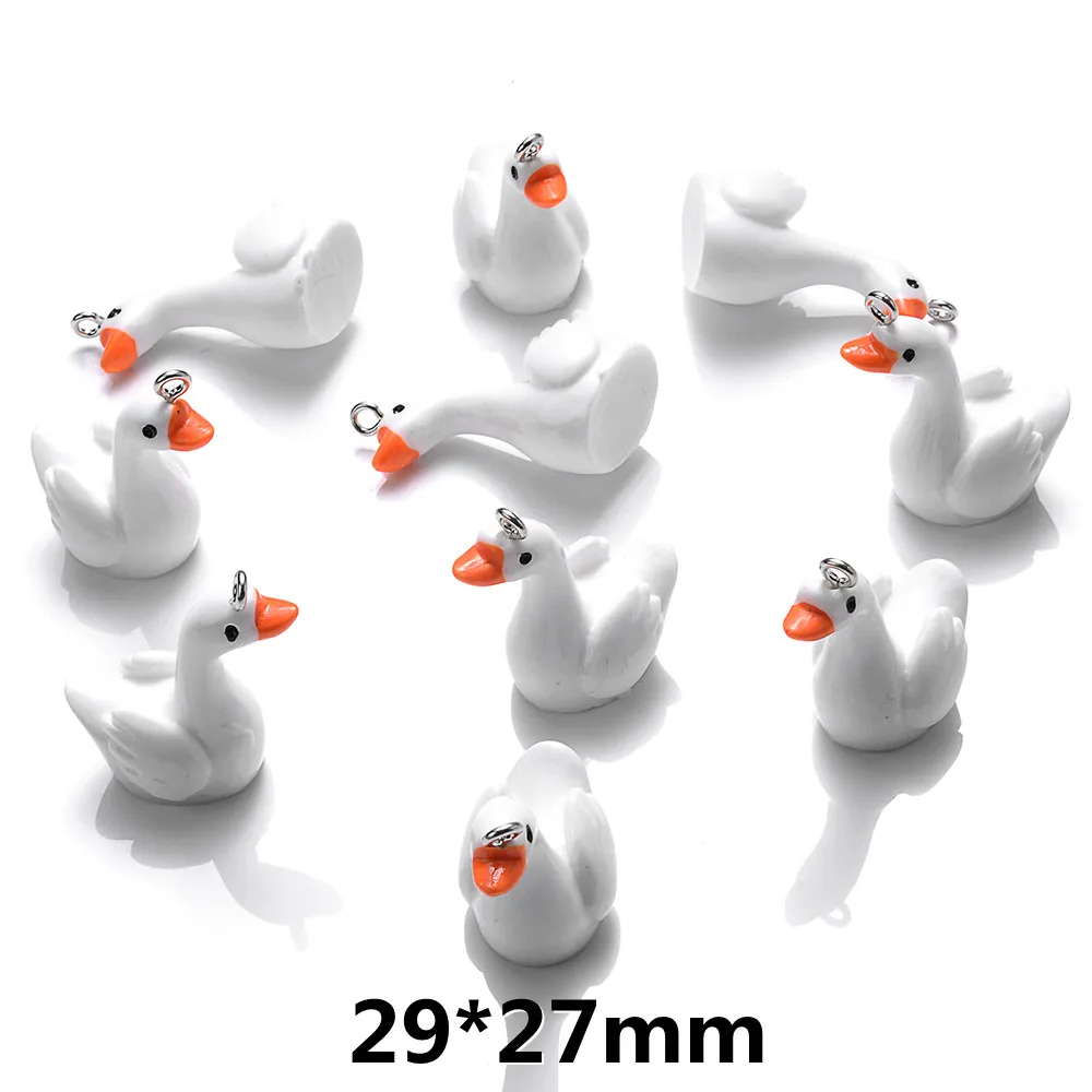 iYOE 10pcs Mix Animal Resin Charms Beads Chicken Turtle Pig Hedgehog Charms For Making Jewelry Supplies DIY Craft Necklace