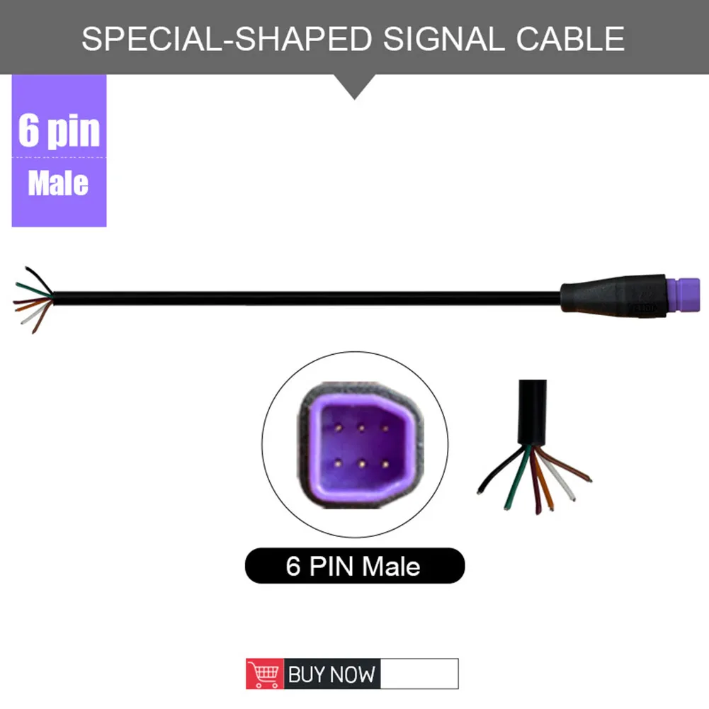 Ebike Shaped Connector 2/3/4/5/6 Pin Cable Hot Sale Waterproof Connector Signal Line Extension Cord Hot Sale Julet Connector