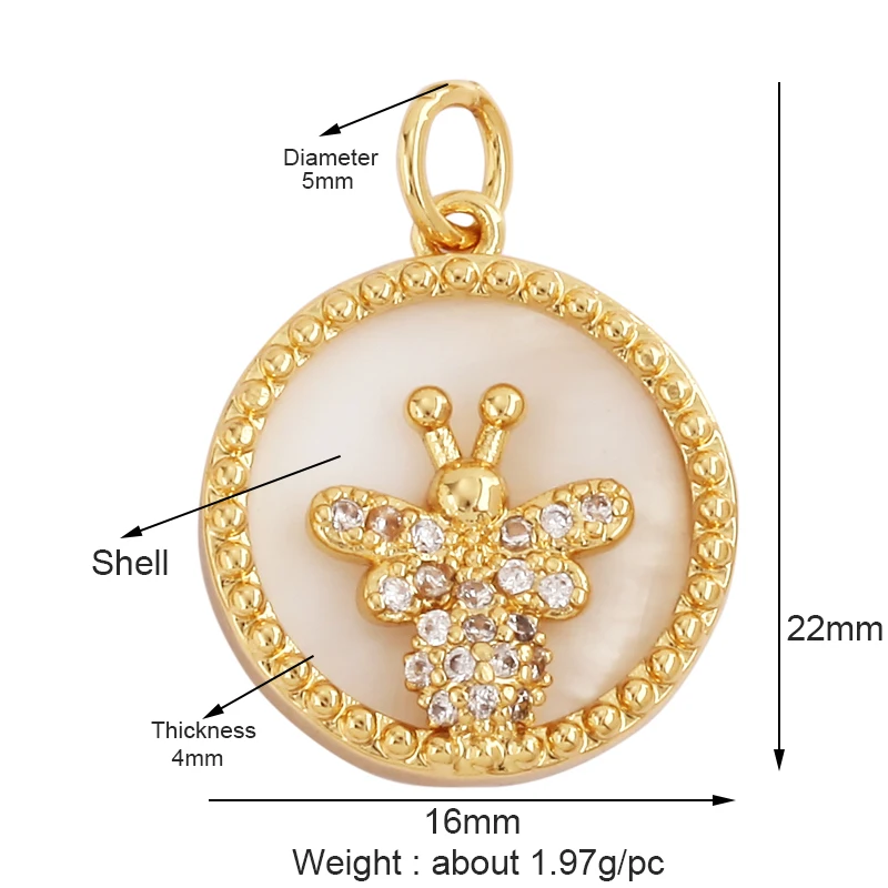 Trendy Butterfly Dragonfly Bird Scorpion Animal Charm Pendant,Cute 18K Gold Necklace Bracelet for Handmade Jewelry Supplies M77