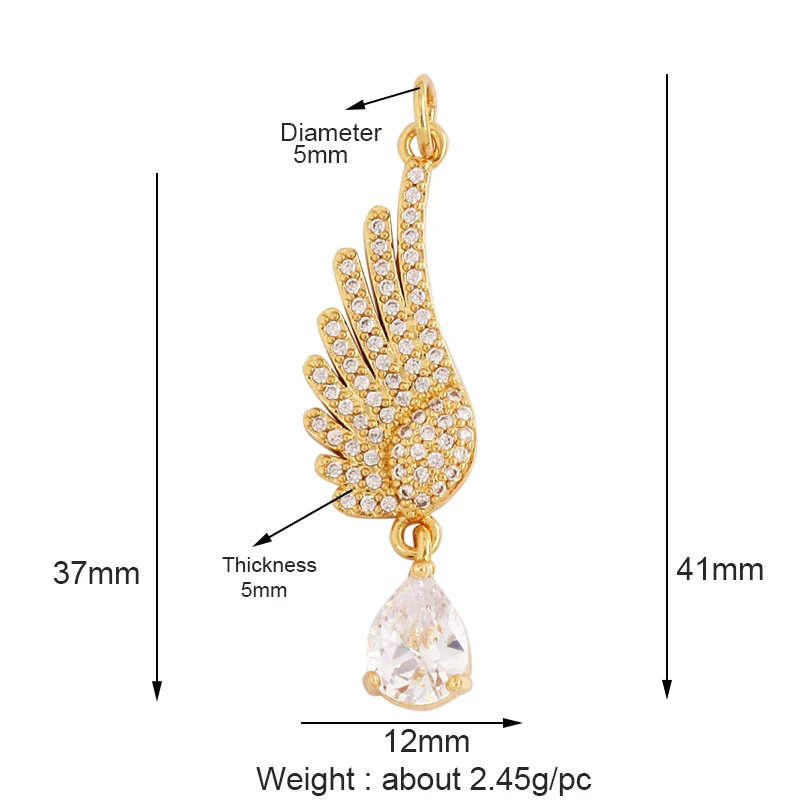 Trendy Butterfly Dragonfly Bird Scorpion Animal Charm Pendant,Cute 18K Gold Necklace Bracelet for Handmade Jewelry Supplies M77