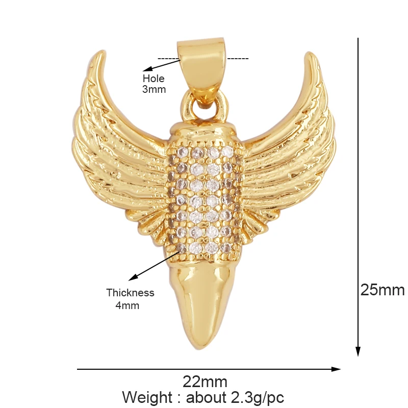 Trendy Butterfly Dragonfly Bird Scorpion Animal Charm Pendant,Cute 18K Gold Necklace Bracelet for Handmade Jewelry Supplies M77
