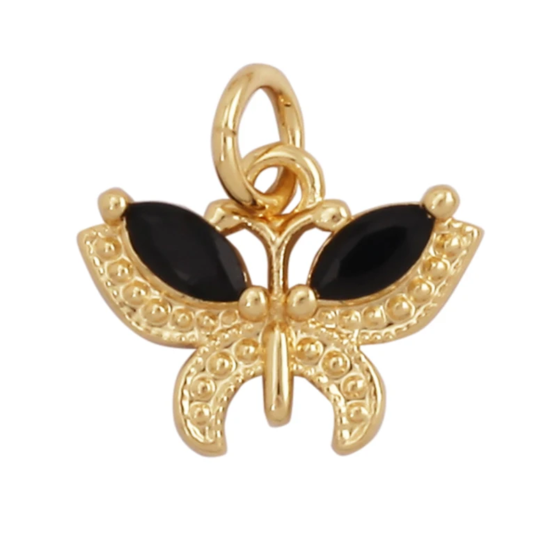 Trendy Butterfly Dragonfly Bird Scorpion Animal Charm Pendant,Cute 18K Gold Necklace Bracelet for Handmade Jewelry Supplies M77
